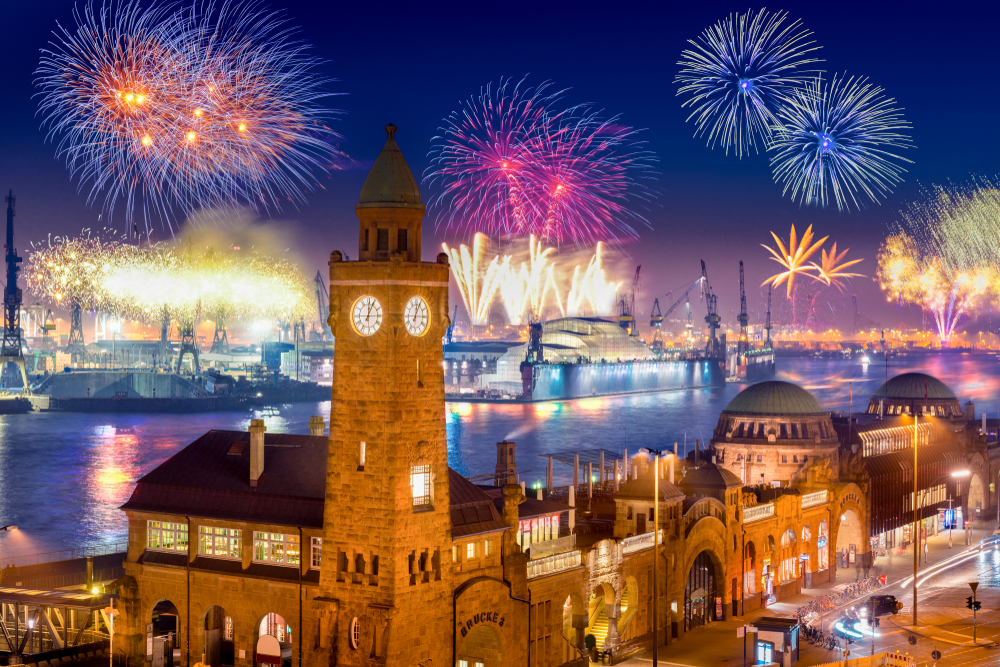 Vuurwerkshow Hamburg, Duitsland